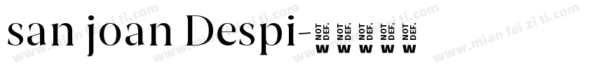 san joan Despi字体转换